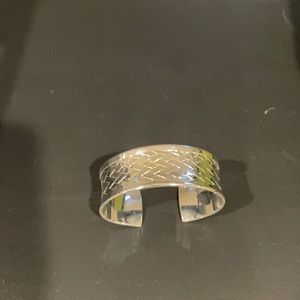 Silver cuff bracelet